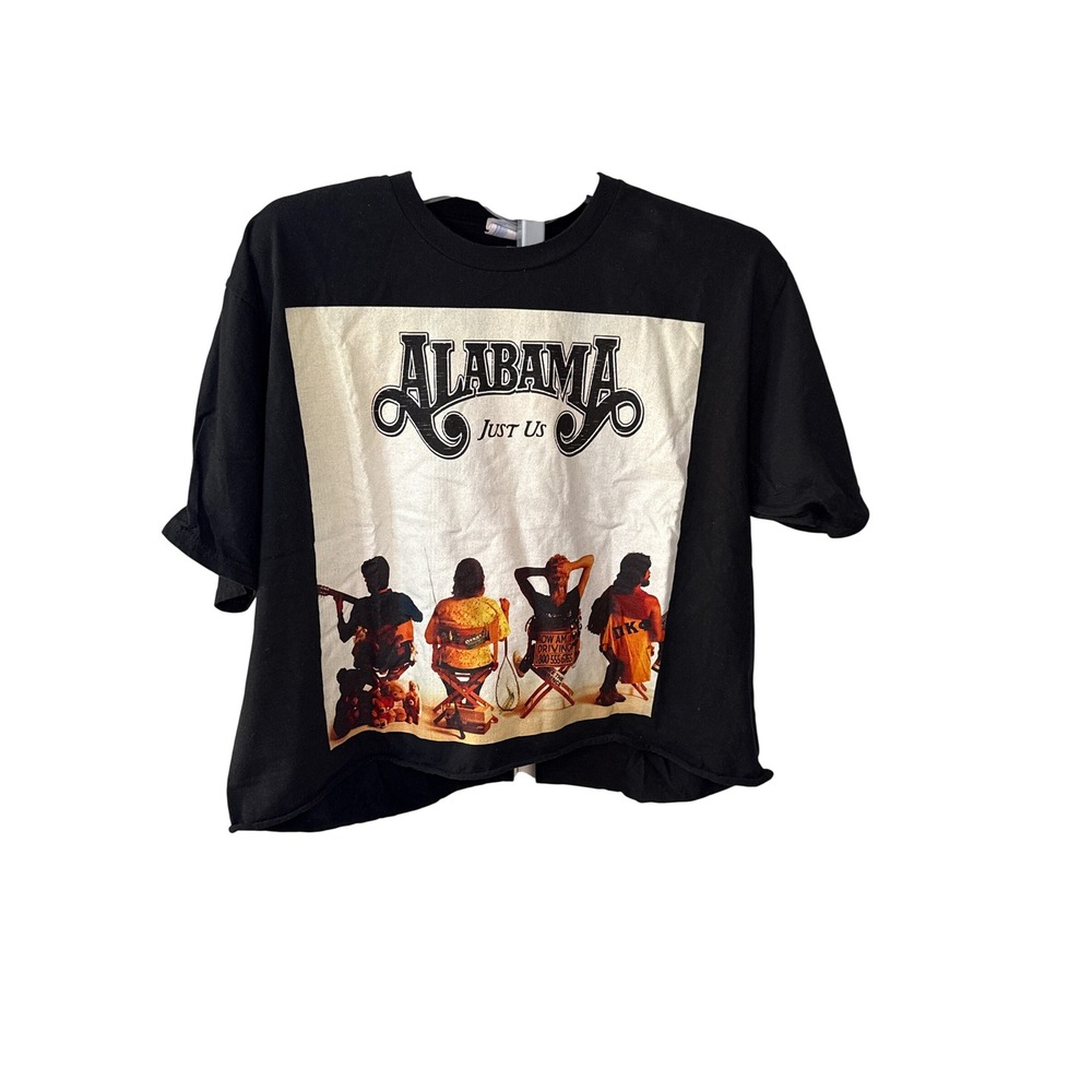 Alabama Just Us Band Graphic Tee Black Port & Company Ring Spun Cotton XL
